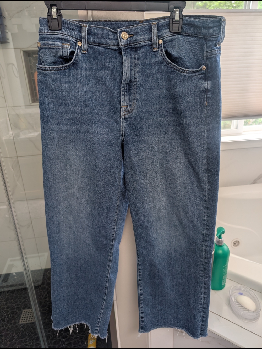 7 For All Mankind Alexa Cropped Cutoff Jeans